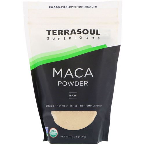 Terrasoul Superfoods, Maca Powder, Raw, 16 oz (454 g) فوائد