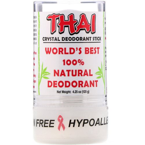 Thai Deodorant Stone, Thai Crystal Deodorant Stick, 4.25 oz (120 g) فوائد