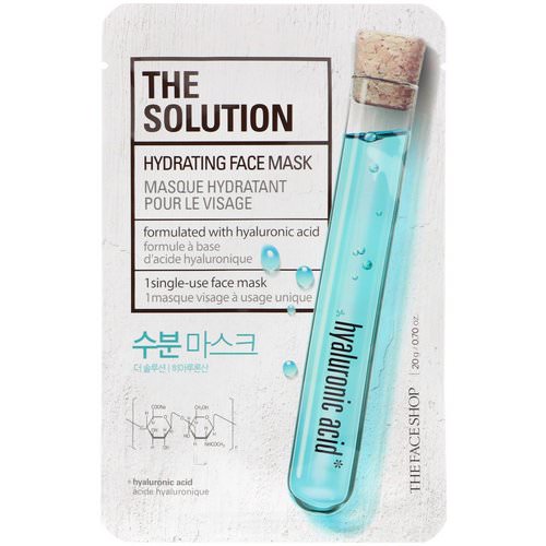 The Face Shop, The Solution, Hydrating Face Mask, 1 Single-Use Face Mask فوائد