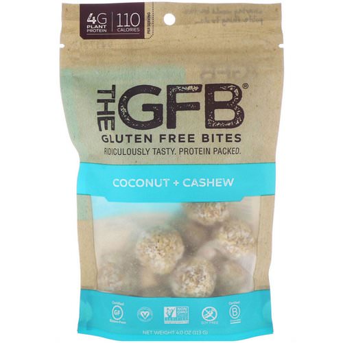 The GFB, Gluten Free Bites, Coconut + Cashew, 4.0 oz (113 g) فوائد
