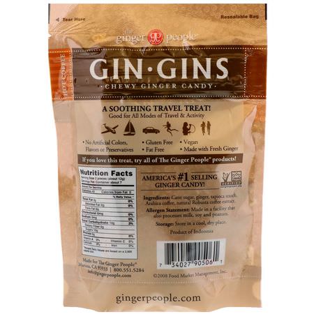 The Ginger People, Gin Gins, Chewy Ginger Candy, Hot Coffee, 3 oz (84 g):حل,ى, ش,ك,لاتة