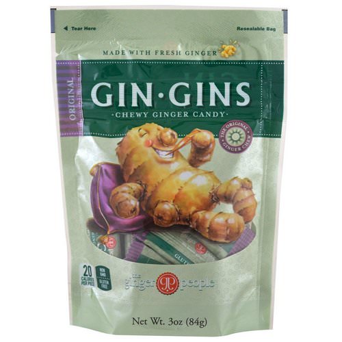 The Ginger People, Gin·Gins, Chewy Ginger Candy, Original, 3 oz (84 g) فوائد
