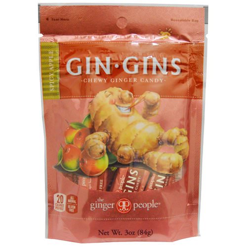 The Ginger People, Gin·Gins, Chewy Ginger Candy, Spicy Apple, 3 oz (84 g) فوائد