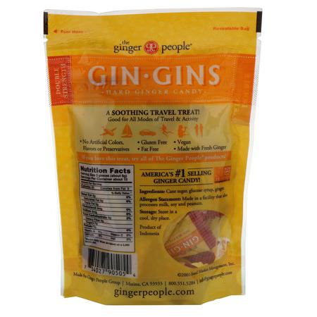 The Ginger People, Gin Gins, Hard Ginger Candy, Double Strength, 3 oz (84 g):حل,ى, ش,ك,لاتة