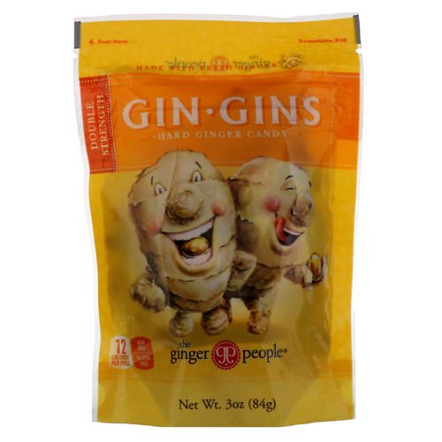 The Ginger People, Gin Gins, Hard Ginger Candy, Double Strength, 3 oz (84 g) فوائد