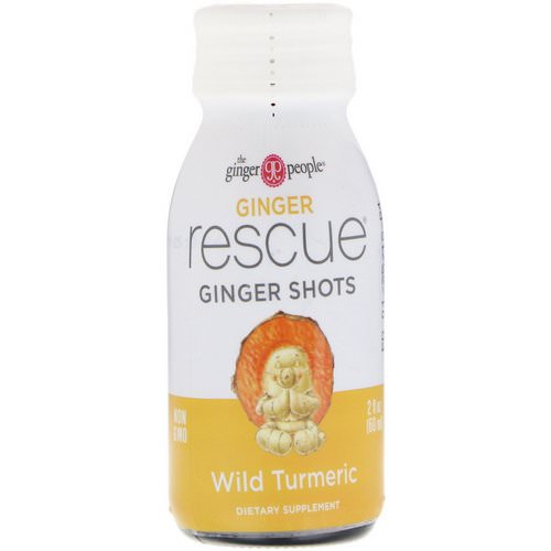 The Ginger People, Ginger Rescue Shots, Wild Turmeric, 2 fl oz (60 ml) فوائد