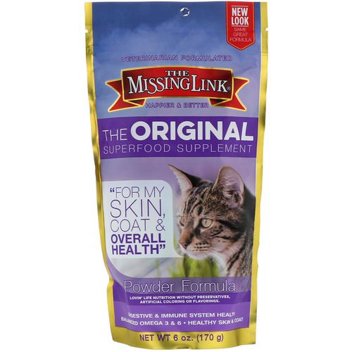 The Missing Link, The Original Superfood Supplement, Powder Formula, For Cats, 6 oz (170 g) فوائد