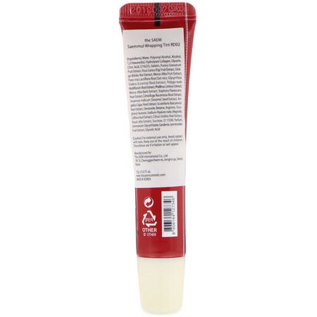 The Saem, Saemmul Wrapping Tint, RD02 Real Red, 0.52 fl oz (15 g):Lip Stain, شفاه