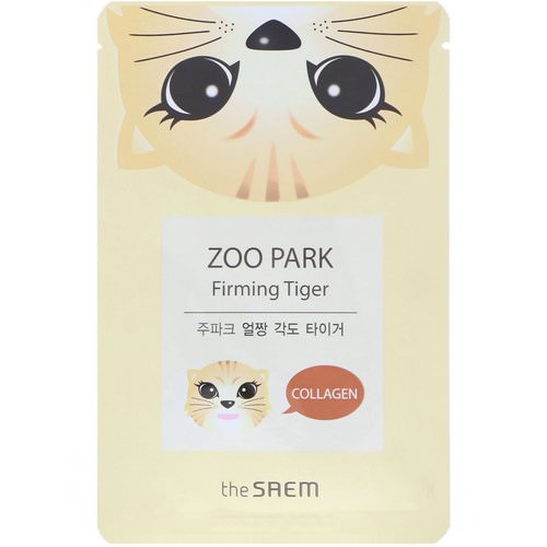 The Saem, Zoo Park, Firming Tiger Mask, 1 Mask, 0.84 fl oz (25 ml) فوائد