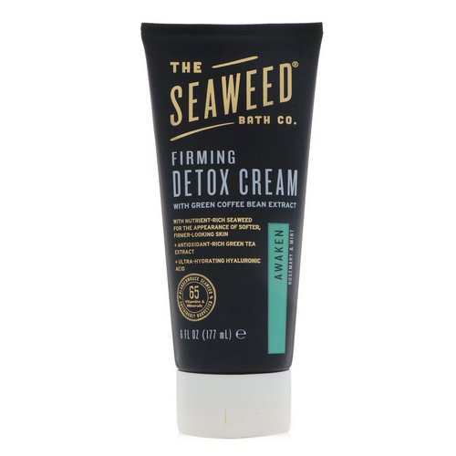 The Seaweed Bath Co, Awaken Firming Detox Cream, Rosemary & Mint, 6 fl oz (177 ml) فوائد