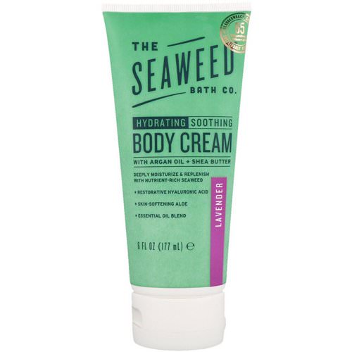The Seaweed Bath Co, Hydrating Soothing Body Cream, Lavender, 6 fl oz (177 ml) فوائد