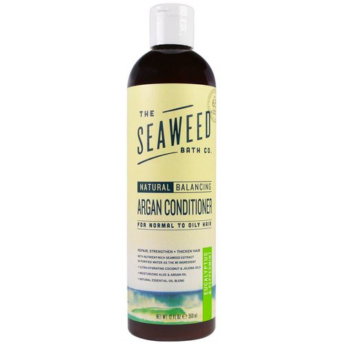 The Seaweed Bath Co, Natural Balancing Argan Conditioner, Eucalyptus & Peppermint, 12 fl oz (360 ml) فوائد
