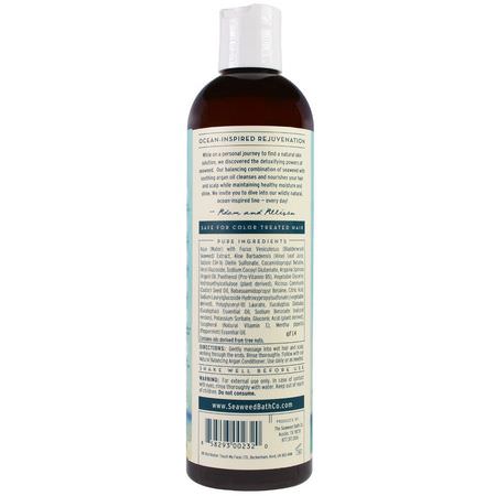 The Seaweed Bath Co, Natural Balancing Argan Shampoo, Eucalyptus & Peppermint, 12 fl oz (360 ml):شامب, العناية بالشعر