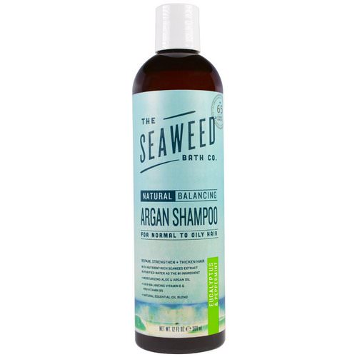 The Seaweed Bath Co, Natural Balancing Argan Shampoo, Eucalyptus & Peppermint, 12 fl oz (360 ml) فوائد