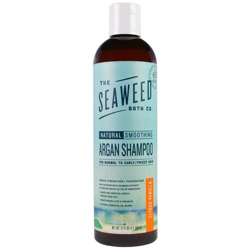 The Seaweed Bath Co, Natural Smoothing Argan Shampoo, Citrus Vanilla, 12 fl oz (360 ml) فوائد