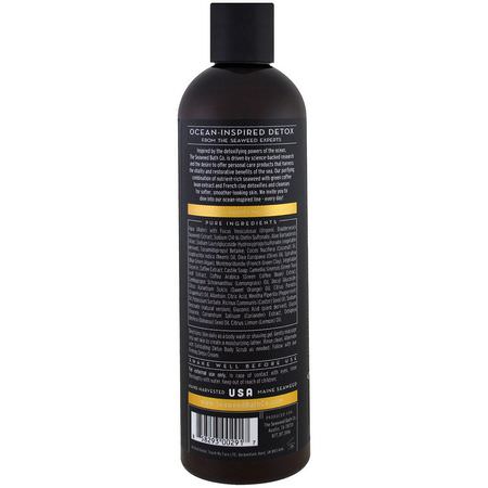 The Seaweed Bath Co, Purifying Detox Body Wash, Enlighten, Lemongrass, 12 fl oz (354 ml):جل الاستحمام, غس,ل الجسم
