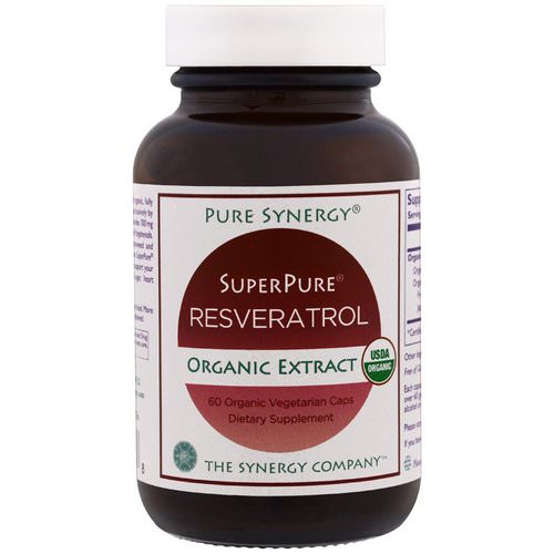 The Synergy Company, Pure Synergy, Organic Super Pure Resveratrol Organic Extract, 60 Organic Veggie Caps فوائد