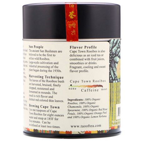 The Tao of Tea, 100% Organic South African Roobios & Spices, Cape Town Rooibos, 4.0 oz (114 g):شاي الأعشاب, شاي Rooibos