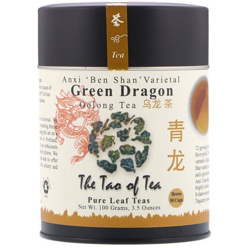 The Tao of Tea, Oolong Tea, Green Dragon, 3.5 oz (100 g) فوائد
