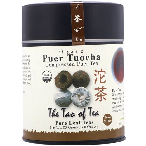 The Tao of Tea, Organic Compressed Puer Tea, Puer Tuocha, 3.0 oz (85 g) فوائد