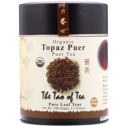 The Tao of Tea, Organic Puer Tea, Topaz Puer, 3.5 oz (100 g) فوائد