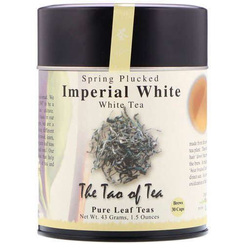 The Tao of Tea, Spring Plucked White Tea, Imperial White, 1.5 oz (43 g) فوائد