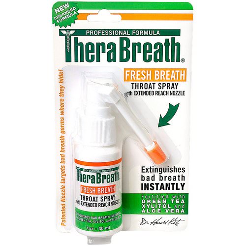 TheraBreath, Fresh Breath, Throat Spray, 1 fl oz (30 ml) فوائد