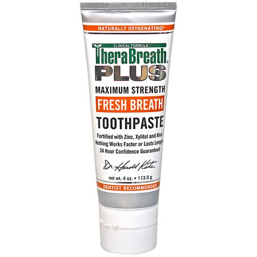 TheraBreath, Fresh Breath Toothpaste, 4 oz (113.5 g) فوائد