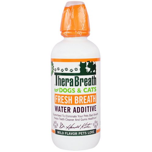 TheraBreath, Fresh Breath Water Additive, For Dogs and Cats, Mild Flavor, 16 fl oz (473 ml) فوائد