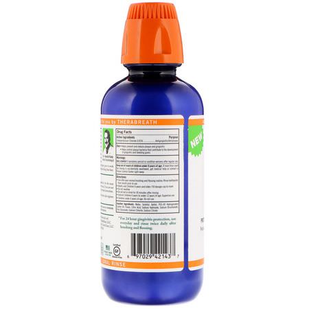 TheraBreath, Healthy Gums Oral Rinse, Clean Mint Flavor, 16 fl oz (473 ml):