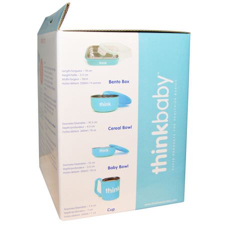 Think, Thinkbaby, The Complete BPA-Free Feeding Set, Light Blue, 1 Set:مجم,عات الهدايا