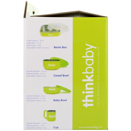 Think, Thinkbaby, The Complete BPA-Free Feeding Set, Light Green, 1 Set:مجم,عات الهدايا
