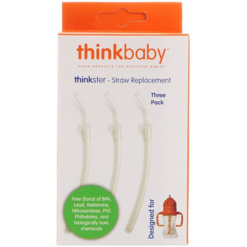 Think, Thinkbaby, Thinkster - Straw Replacement, 3 Pack فوائد