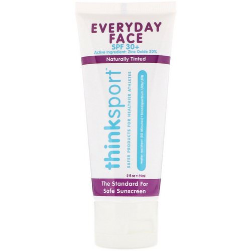 Think, Thinksport, EveryDay Face, SPF 30+, Naturally Tinted, 2 oz (59 ml) فوائد