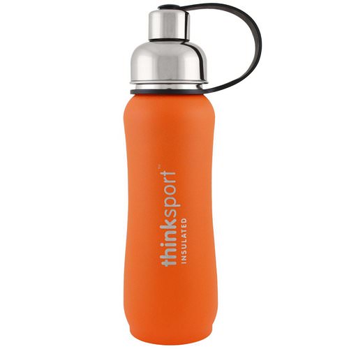 Think, Thinksport, Insulated Sports Bottle, Orange, 17 oz (500ml) فوائد