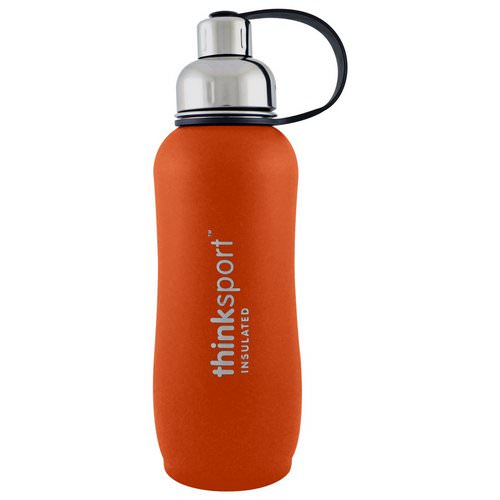 Think, Thinksport, Insulated Sports Bottle, Orange, 25 oz (750ml) فوائد