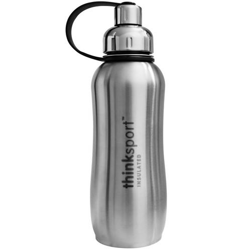 Think, Thinksport, Insulated Sports Bottle, Silver, 25 oz (750 ml) فوائد