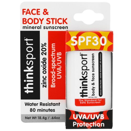 Think, Thinksport, Sunscreen Stick, SPF 30, 0.64 oz (18.4 g) فوائد