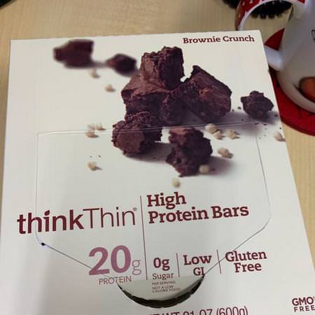 ThinkThin Soy Protein Bars Whey Protein Bars