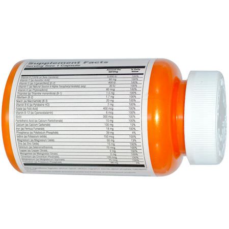 Thompson, All-In-One Multivitamin, 60 Veggie Caps:الفيتامينات المتعددة, المكملات الغذائية