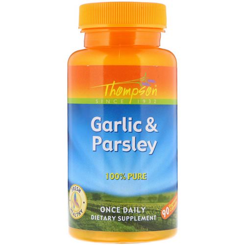 Thompson, Garlic & Parsley, 90 Vegetarian Capsules فوائد