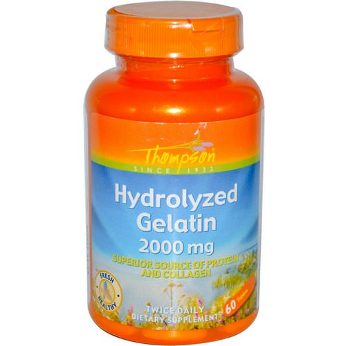 Thompson, Hydrolyzed Gelatin, 2000 mg, 60 Tablets فوائد