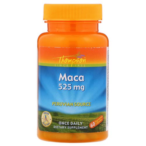 Thompson, Maca, 525 mg, 60 Vegetarian Capsules فوائد