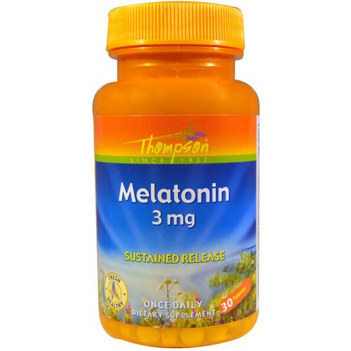 Thompson, Melatonin, 3 mg, 30 Tablets فوائد