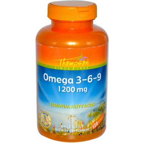 Thompson, Omega 3-6-9, 1200 mg, 120 Softgels فوائد