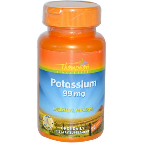 Thompson, Potassium, 99 mg, 90 Tablets فوائد