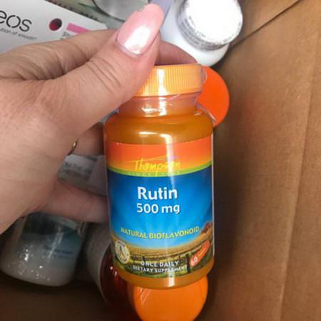 Thompson, Rutin, 500 mg, 60 Tablets