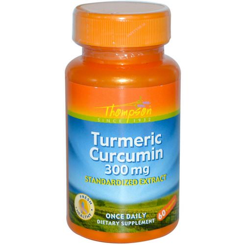 Thompson, Turmeric Curcumin, 300 mg, 60 Capsules فوائد