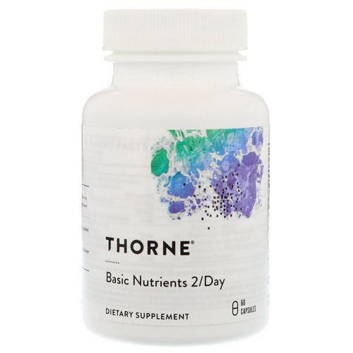 Thorne Research, Basic Nutrients 2/Day, NSF Certified for Sport, 60 Capsules فوائد