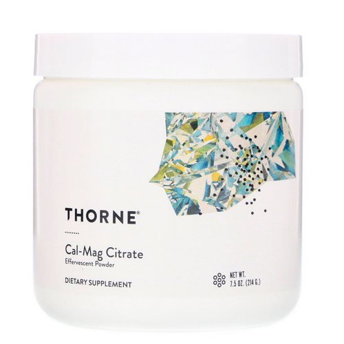 Thorne Research, Cal-Mag Citrate, Effervescent Powder, 7.5 oz (214 g) فوائد